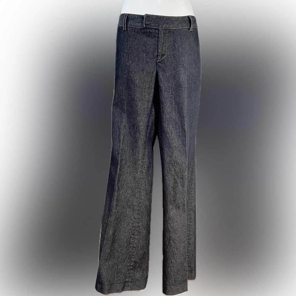 Zara Basic denim / men’s wear low-rise, hip pocket trouser-GUC/hem frayed